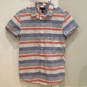Forever 21, striped short sleeve button-up shirt
